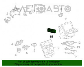 TEMPERATURE ECU COMPUTER Heater Control Cadillac ATS 13-