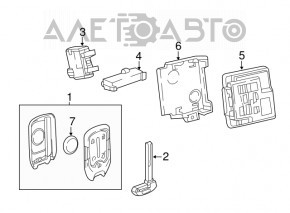 Modul de control al accesului fără cheie Chevrolet Volt 16-