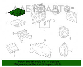 Receptor radio stereo AM/FM cu control audio prin satelit XM pentru Cadillac ATS 13-