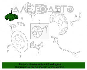 Suport spate stânga Chevrolet Equinox 18- electric