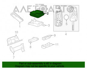 MODUL DE CONTROL AL ACCESULUI FĂRĂ CHEIE Cadillac ATS 13-