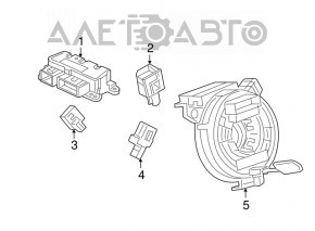 Senzor airbag usa stanga Chevrolet Bolt 17-