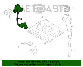 Senzorul de poziție a arborelui cotit al BMW X3 F25 11-17 2.0Т