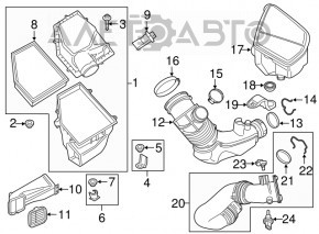 Senzorul de temperatură a aerului de admisie BMW 7 16-22 4.4 N63M30 B7