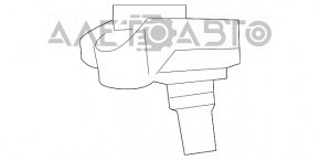 Senzorul de presiune absolută MAP pentru BMW F30 17-18 B46, nou, original OEM