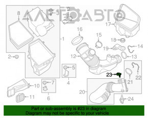 Senzorul de supraalimentare BMW 7 G11 G12 16-22 B58 nou OEM original