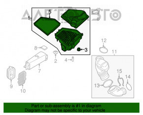 Corpul filtrului de aer BMW F30 17-18 2.0T B46