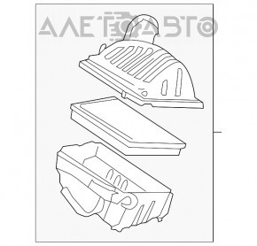 Corpul filtrului de aer BMW X1 F48 16-19 B46