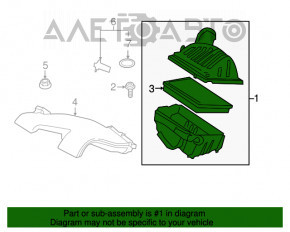 Corpul filtrului de aer BMW X1 F48 16-19 B46