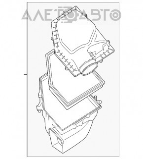 Corpul filtrului de aer BMW 7 G11 G12 16-22 B58