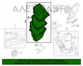 Corpul filtrului de aer BMW 7 G11 G12 16-22 B58