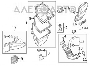 Корпус воздушного фильтра BMW 7 G11 G12 16-22 B58 новый OEM оригинал