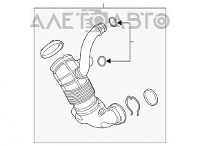 Conducta aer pentru turbina BMW 7 G11 G12 16-22 B58 nou original OEM