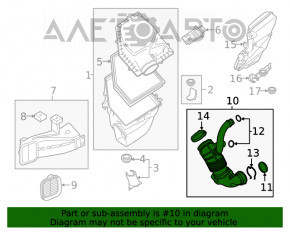 Воздуховод на турбину BMW 7 G11 G12 16-22 B58