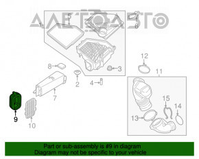 Grila de admisie aer BMW F30 17-18 B46