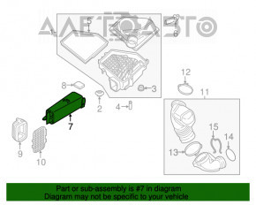 Conducta de aer pentru admisie de aer BMW F30 17-18 2.0T B46