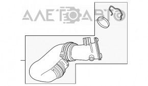 Conducta aer pentru colector BMW 5 G30 17-23 2.0T, 530e hibrid nou original OEM