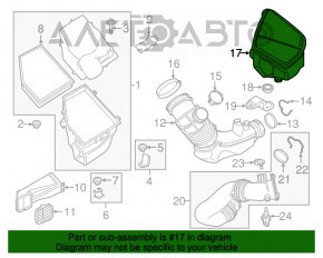 Резонатор воздушный BMW 5 G30 17-23 2.0Т OEM