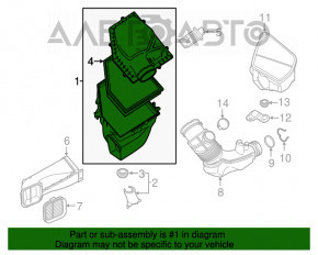 Corpul filtrului de aer BMW X3 G01 18- 2.0T