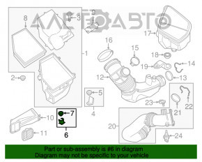 Кронштейн корпуса воздушного фильтра нижний BMW 7 G11 G12 16-22 B58