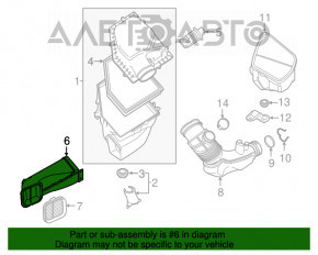 Воздухоприемник BMW X3 G01 18- 2.0T OEM