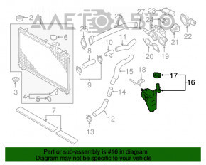 Rezervor de expansiune pentru răcire Mitsubishi Outlander 14-20 2.4, 3.0 cu capac