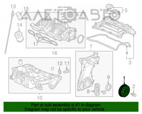 Polea arborelui cotit Honda Accord 18-22 1.5T L15B7