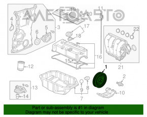 Polea arborelui cotit Honda CRV 12-16 2.4