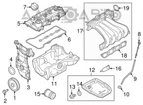 Colector de admisie Nissan Versa 16-19 SUA 1.6 tip 2