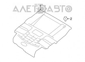 Capacul motorului Subaru Forester 14-18 SJ 2.0