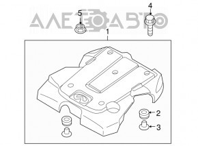 Capacul motorului Infiniti G35 4d 08-10