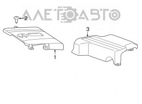 Capacul motorului Nissan Pathfinder 13-20 hibrid