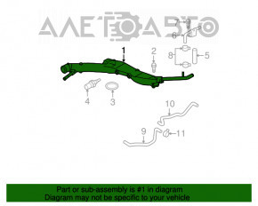 Tubulatura sistemului de racire metalic pentru Subaru Outback 10-12 2.5