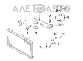 Tubulatura sistemului de racire metalic pentru Subaru Outback 10-12 2.5