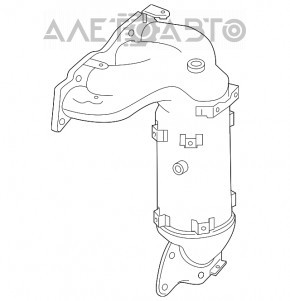 Colector de evacuare cu catalizator pentru Infiniti JX35 QX60 14-17 Hybrid