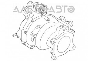 Турбина Subaru Forester 14-18 SJ 2.0 с трубками