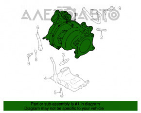 Турбина Subaru Forester 14-18 SJ 2.0 с трубками