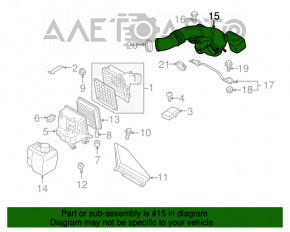 Tubul de aer pentru Subaru Outback 10-14 3.6