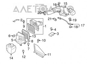 Tubul de aer pentru Subaru Outback 10-14 3.6