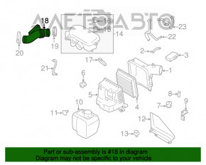 Tubulatura de aer pentru Subaru Forester 08-13 SH