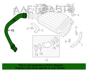 Furtun de aer dreapta pentru Subaru Forester 14-18 SJ 2.0