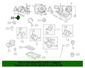 Suport cu role pentru tensionarea curelei de distribuție Honda Accord 13-17 3.5