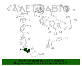 Tubul EGR Nissan Rogue 21-22 2.5 mic.