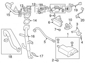 Трубка клапана ЕГР Subaru Forester 14-18 SJ 2.0