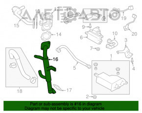 Охладитель клапана ЕГР Subaru Forester 14-18 SJ 2.0