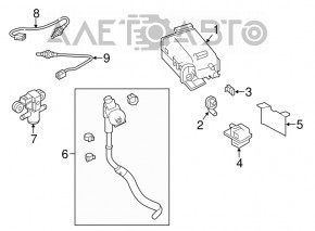 Supapa absorbantă de combustibil Nissan Rogue 14-20 nouă OEM originală