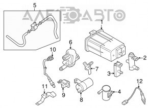 Filtru amortizor Nissan Rogue 14-20 nou original OEM