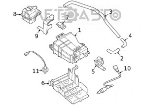 Filtrul absorbant de combustibil Nissan Rogue 21-23