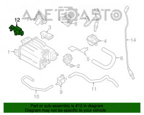 Supapa sistemului de vid Infiniti JX35 QX60 13-