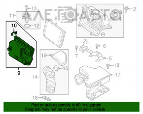 Corpul filtrului de aer Mitsubishi Outlander 14-21 rest, uzat